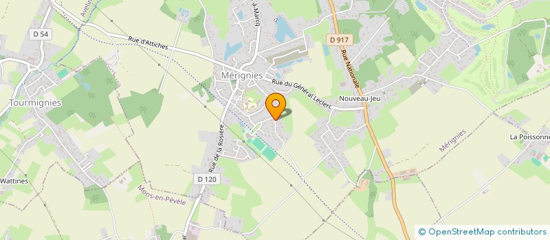 localisation de l'entreprise MONSIEUR JEAN MICHEL GRIFFART  MERIGNIES