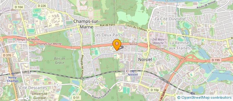 localisation de l'entreprise MONSIEUR JEAN-MICHEL GRISOT  CHAMPS-SUR-MARNE