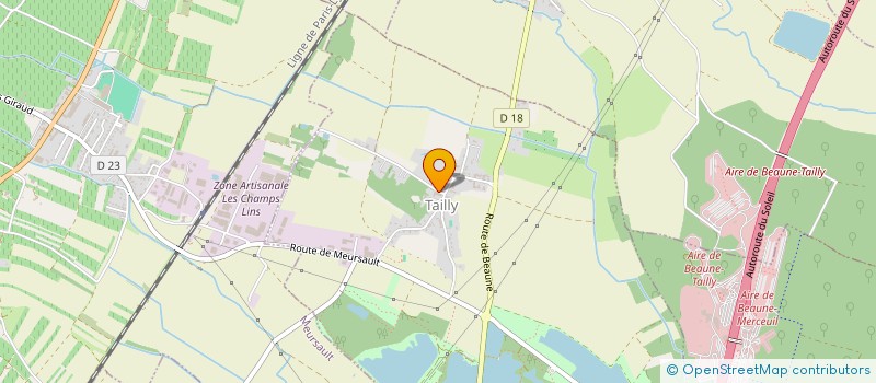 localisation de l'entreprise MONSIEUR JEAN-MICHEL GUENIFFEY  TAILLY