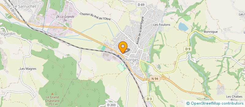 localisation de l'entreprise MONSIEUR JEAN-MICHEL GUFFROY  LA BATIE-NEUVE