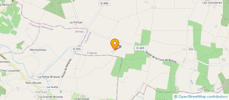 localisation de l'entreprise MONSIEUR JEAN MICHEL GUICHARD  BAIGNES-SAINTE-RADEGONDE