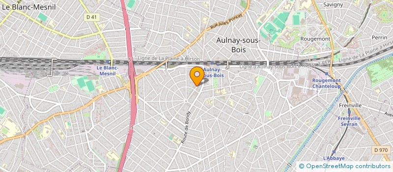localisation de l'entreprise MONSIEUR JEAN-MICHEL GUILLAUME à AULNAY-SOUS-BOIS
