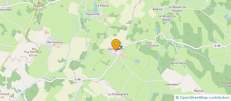 localisation de l'entreprise MONSIEUR JEAN MICHEL GUILLOT à SAINT-VAURY