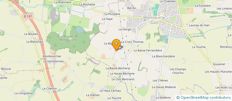 localisation de l'entreprise MONSIEUR JEAN-MICHEL GUILLOU à MONTREUIL-LE-GAST