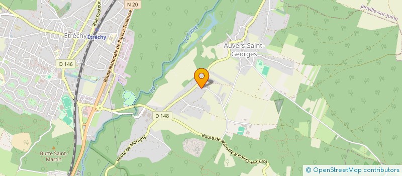 localisation de l'entreprise MONSIEUR JEAN-MICHEL HAMEAU  AUVERS-SAINT-GEORGES