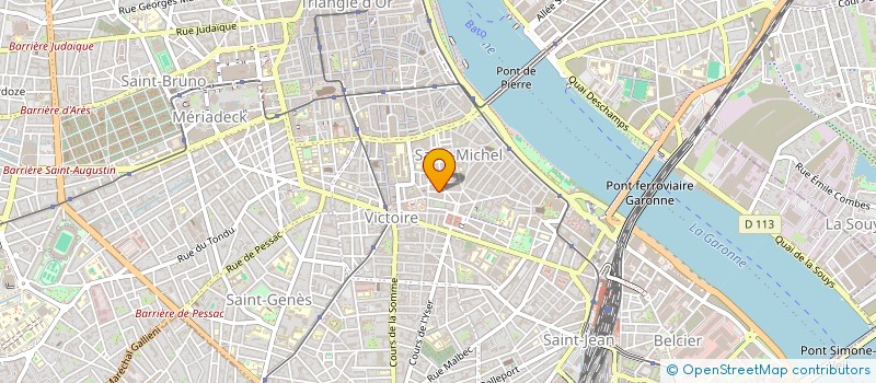 localisation de l'entreprise MONSIEUR JEAN MICHEL HENIN  BORDEAUX