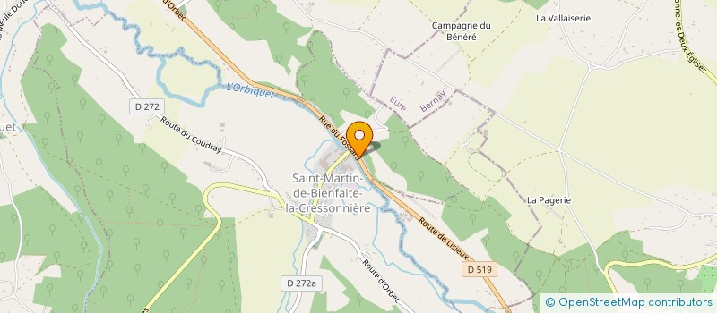 localisation de l'entreprise MONSIEUR JEAN-MICHEL HENRY  SAINT-MARTIN-DE-BIENFAITE-LA-CRESSONNIERE