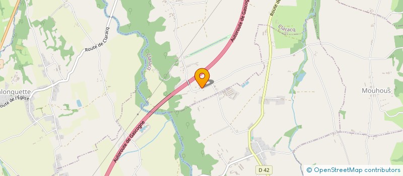 localisation de l'entreprise MONSIEUR JEAN-MICHEL HOURNE  CLARACQ