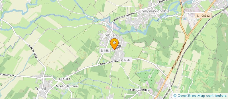 localisation de l'entreprise MONSIEUR JEAN-MICHEL HUGOT  FREBUANS