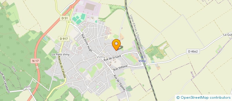 localisation de l'entreprise MONSIEUR JEAN-MICHEL HULOT  GIVENCHY-EN-GOHELLE