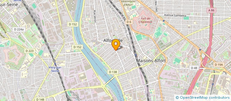 localisation de l'entreprise MONSIEUR JEAN MICHEL IZOUNGOU GAYARD à ALFORTVILLE
