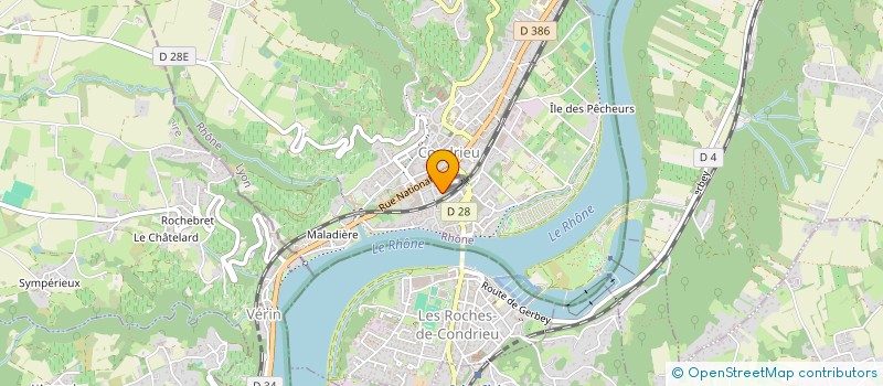 localisation de l'entreprise MONSIEUR JEAN-MICHEL JACOUTON  CONDRIEU