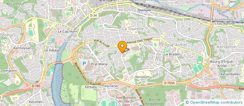 localisation de l'entreprise MONSIEUR JEAN MICHEL JAMBOU  QUIMPER