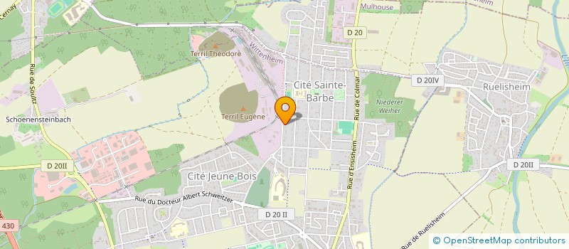 localisation de l'entreprise MONSIEUR JEAN-MICHEL JANCZAK  WITTENHEIM