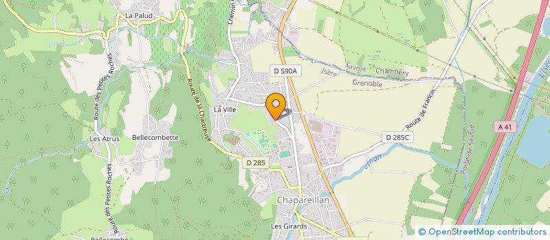 localisation de l'entreprise MONSIEUR JEAN-MICHEL JUNI  CHAPAREILLAN