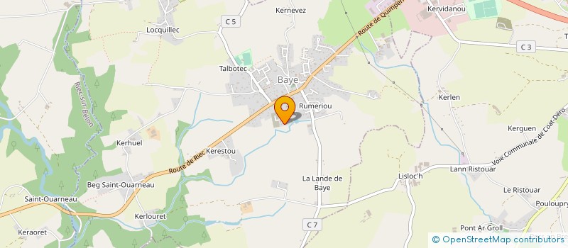 localisation de l'entreprise MONSIEUR JEAN MICHEL KERBIQUET  BAYE