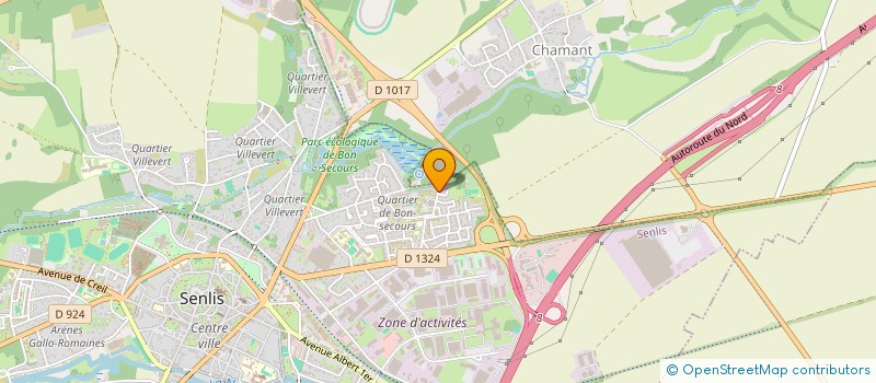 localisation de l'entreprise MONSIEUR JEAN-MICHEL KOBETIAK  SENLIS