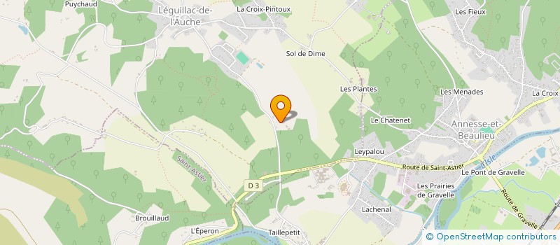 localisation de l'entreprise MONSIEUR JEAN MICHEL LABARSOUQUE  LEGUILLAC DE L AUCHE