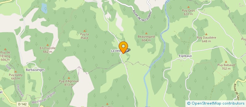 localisation de l'entreprise MONSIEUR JEAN MICHEL LACHAUD  CHAUMEIL