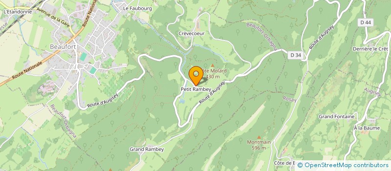 localisation de l'entreprise MONSIEUR JEAN-MICHEL LACROIX  BEAUFORT-ORBAGNA