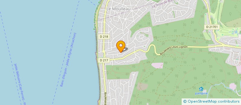 localisation de l'entreprise MONSIEUR JEAN-MICHEL LACROIX  LA TESTE-DE-BUCH