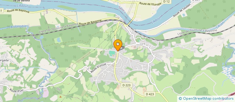 localisation de l'entreprise MONSIEUR JEAN-MICHEL LAGRABE  BIDACHE