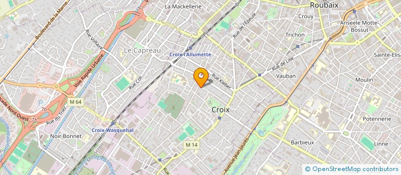 localisation de l'entreprise MONSIEUR JEAN MICHEL LALLEMAND  CROIX