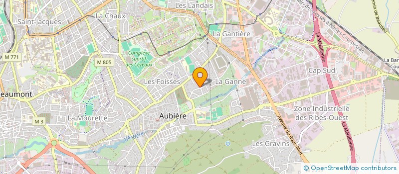 localisation de l'entreprise MONSIEUR JEAN MICHEL LANGE à AUBIERE