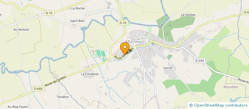 localisation de l'entreprise MONSIEUR JEAN-MICHEL LANUEL  MONSEGUR