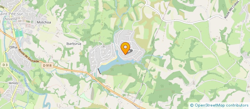 localisation de l'entreprise MONSIEUR JEAN-MICHEL LARROQUET  SAINT-PEE-SUR-NIVELLE