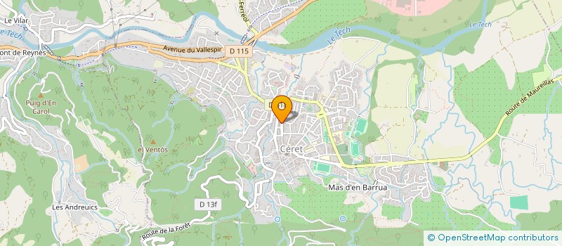 localisation de l'entreprise MONSIEUR JEAN-MICHEL LASSAGNE  CERET