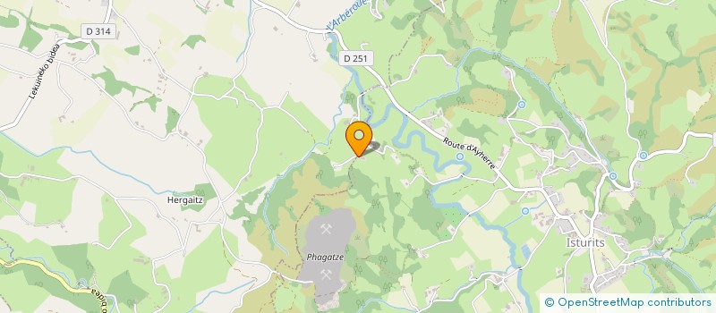 localisation de l'entreprise MONSIEUR JEAN-MICHEL LASSALLE  ISTURITS