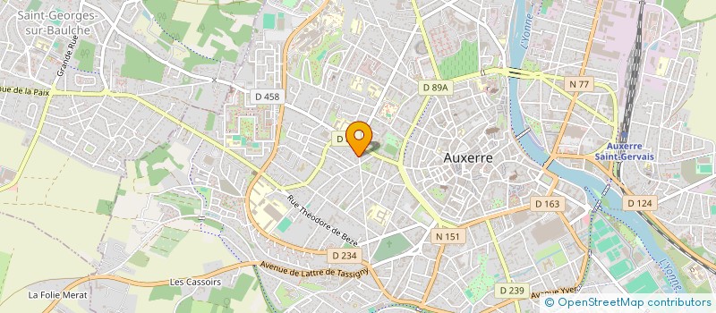 localisation de l'entreprise MONSIEUR JEAN-MICHEL LASSAUGE à AUXERRE