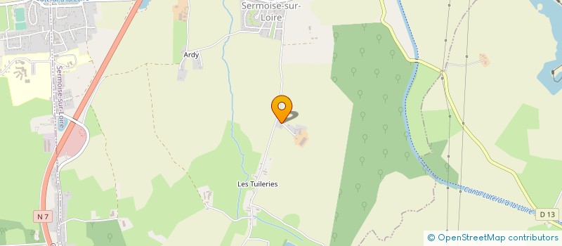 localisation de l'entreprise MONSIEUR JEAN-MICHEL LAUGERETTE  SERMOISE-SUR-LOIRE