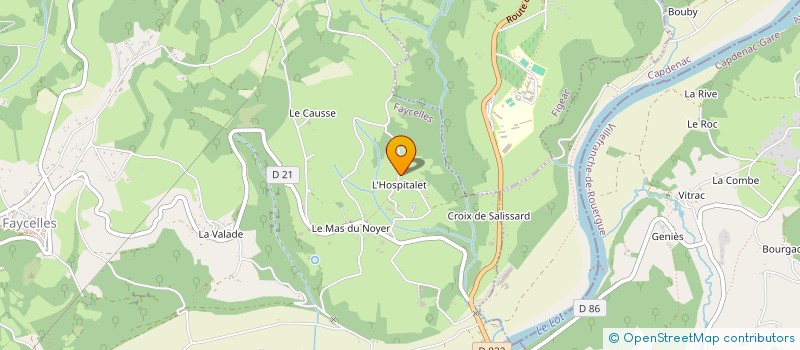 localisation de l'entreprise MONSIEUR JEAN-MICHEL LAVIGNE à FAYCELLES