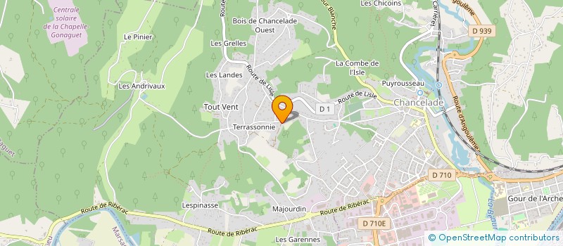 localisation de l'entreprise MONSIEUR JEAN MICHEL LE COSSEC à CHANCELADE