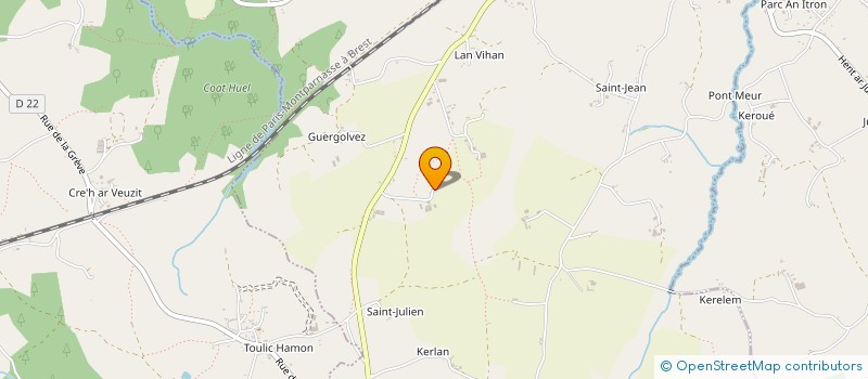 localisation de l'entreprise MONSIEUR JEAN MICHEL LE GUILLOU  PLOUARET