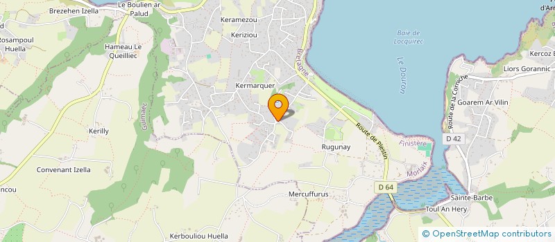 localisation de l'entreprise MONSIEUR JEAN-MICHEL LE ROUX  LOCQUIREC