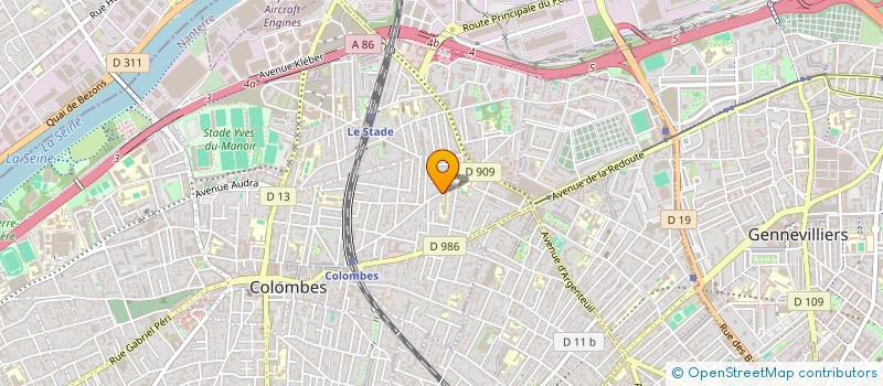 localisation de l'entreprise MONSIEUR JEAN-MICHEL LECHENEAU  COLOMBES