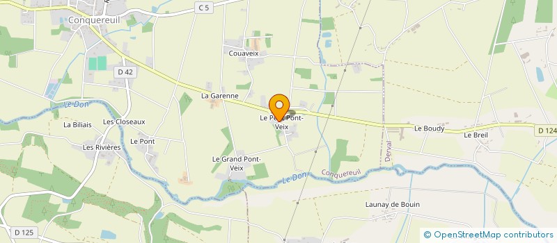 localisation de l'entreprise MONSIEUR JEAN-MICHEL LECLAIR  CONQUEREUIL