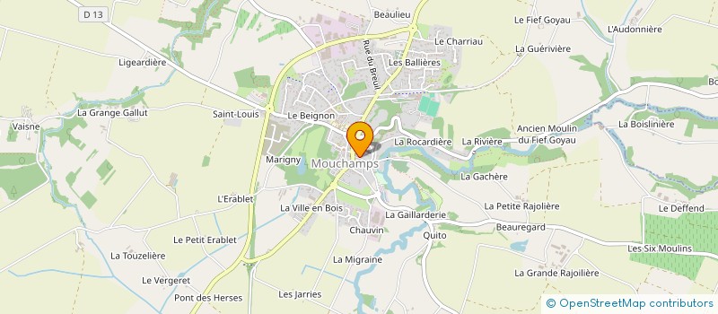 localisation de l'entreprise MONSIEUR JEAN-MICHEL LECOSSIER à MOUCHAMPS