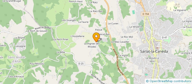 localisation de l'entreprise MONSIEUR JEAN MICHEL LEFEBVRE à SARLAT-LA-CANEDA