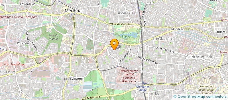 localisation de l'entreprise MONSIEUR JEAN-MICHEL LEGRAS à MERIGNAC