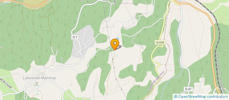 localisation de l'entreprise MONSIEUR JEAN MICHEL LENUZZA  LABASTIDE-MARNHAC