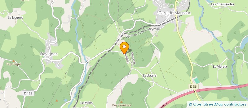 localisation de l'entreprise MONSIEUR JEAN-MICHEL LEPETIT  DAVIGNAC