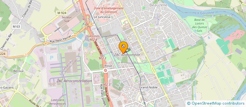 localisation de l'entreprise MONSIEUR JEAN-MICHEL LEVALOIS  BEAUZELLE