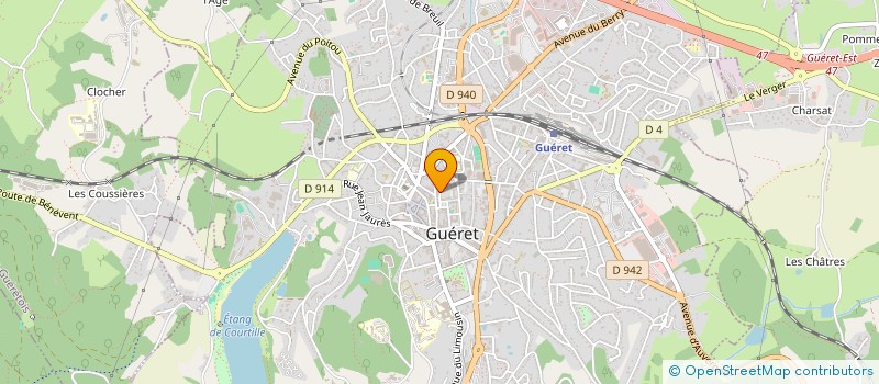 localisation de l'entreprise MONSIEUR JEAN-MICHEL LHERAUX à GUERET