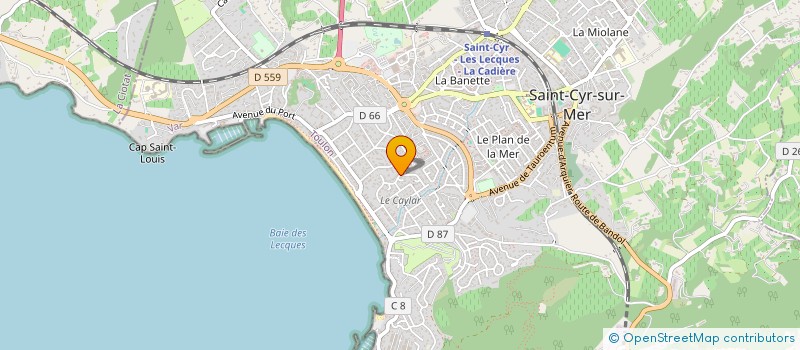 localisation de l'entreprise MONSIEUR JEAN MICHEL LLERES à SAINT-CYR-SUR-MER
