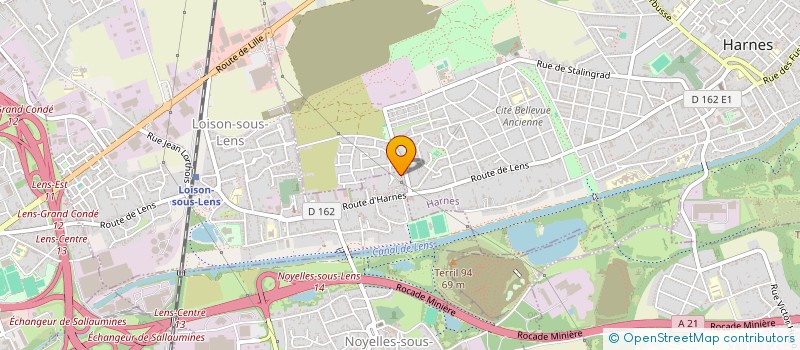 localisation de l'entreprise MONSIEUR JEAN-MICHEL LOISEAU  LOISON-SOUS-LENS