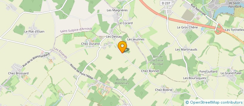 localisation de l'entreprise MONSIEUR JEAN-MICHEL LUCAS à SAINT-PORCHAIRE